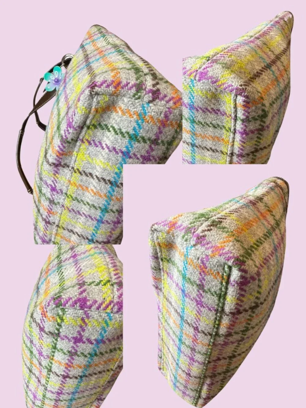 Coach Penelope Tattersall Wool Tweed 2010 - Like New - Picture 8 of 16